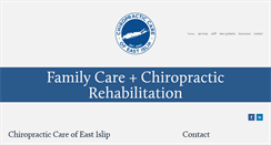 Desktop Screenshot of chirocare-eastislip.com