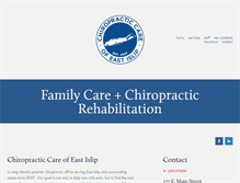 Tablet Screenshot of chirocare-eastislip.com